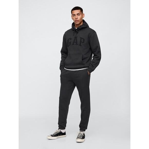 Gap Relaxed Logo Hoodie Black Moonless Night Pullover Sweatshirt S & M NEW/NWT!! - Picture 2 of 11